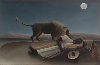 Die schlafende Zigeunerin von Henri J.F. Rousseau
