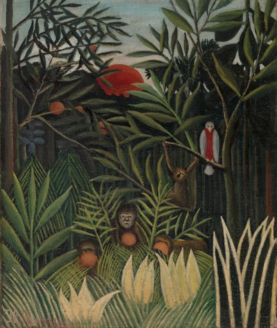 Landschaft mit Affen von Henri J.F. 1844 1910 Rousseau