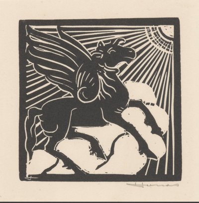 Geflügeltes Pferd von Henri Jonas (signed by artist)