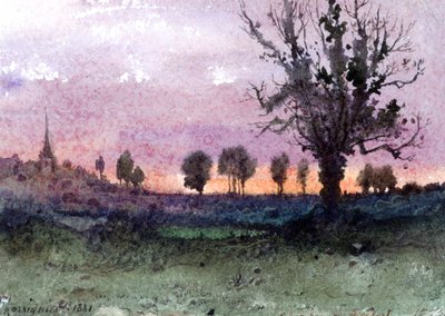 Landschaft, 1881 von Henri Joseph Harpignies