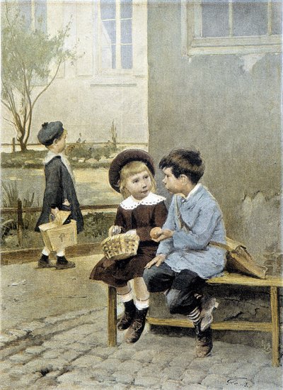 Schule: freier Austausch - Geoffroy von Henri Jules Jean Geoffroy