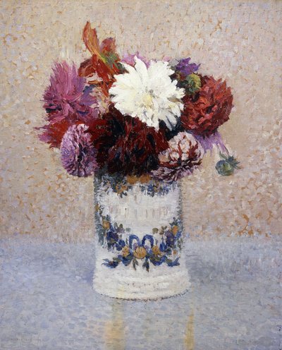 Ein Strauß Dahlien von Henri Martin