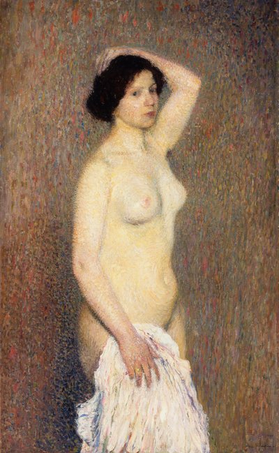 Nackte Frau stehend von Henri Martin