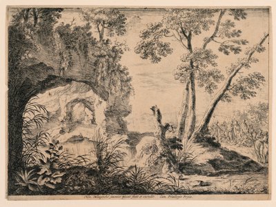 Johannes der Täufer predigt in der Wüste von Henri Mauperche