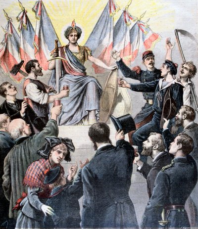 Frohes neues Jahr Frankreich!, 1891 von Henri Meyer