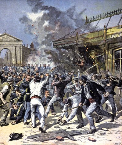 Unruhen in Bordeaux von Henri Meyer