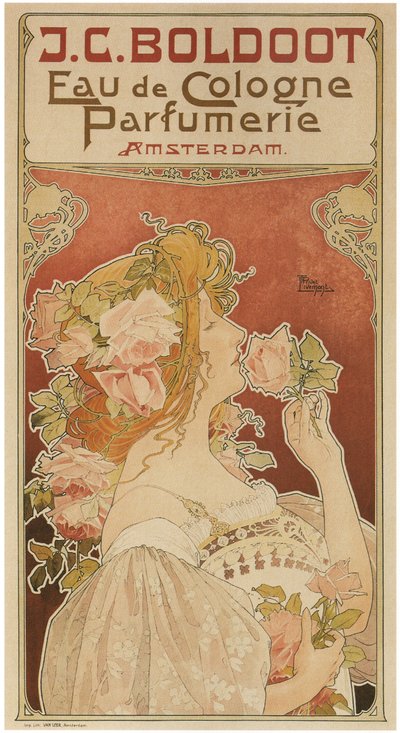 Eau de Cologne Parfümerie, 1899 von Henri Henri Antoine Théodore Livemont
