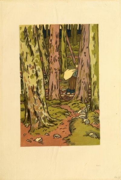 Waschplatz im Wald bei Loguivy von Henri Rivière
