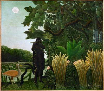 Die Schlangenbeschwörerin von Henri Rousseau