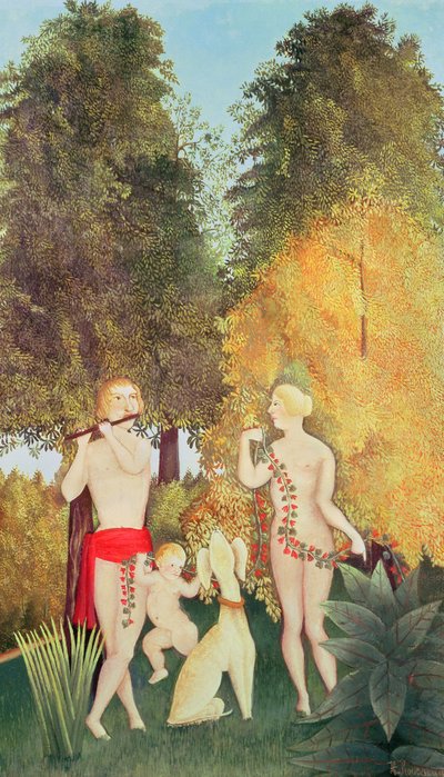 Das glückliche Quartett, 1902 von Henri Rousseau