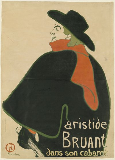 Aristide Bruant, in seinem Kabarett von Henri de Toulouse Lautrec