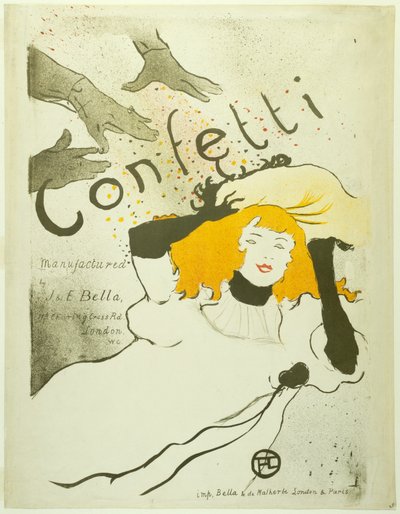 Konfetti von Henri de Toulouse Lautrec