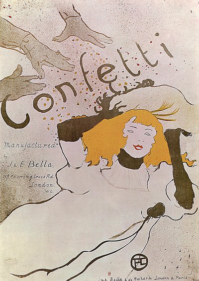 Konfetti, 1893 von Henri de Toulouse Lautrec