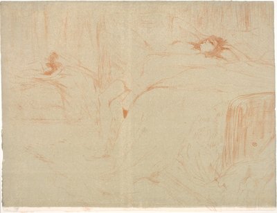 Frau auf dem Rücken, Müdigkeit von Henri de Toulouse Lautrec