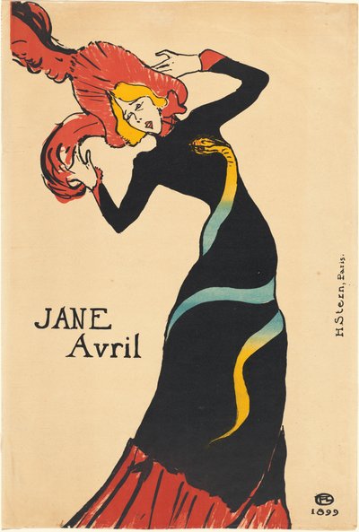 Jane Avril von Henri de Toulouse Lautrec