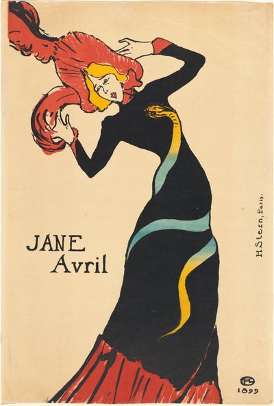 Jane Avril von Henri de Toulouse Lautrec