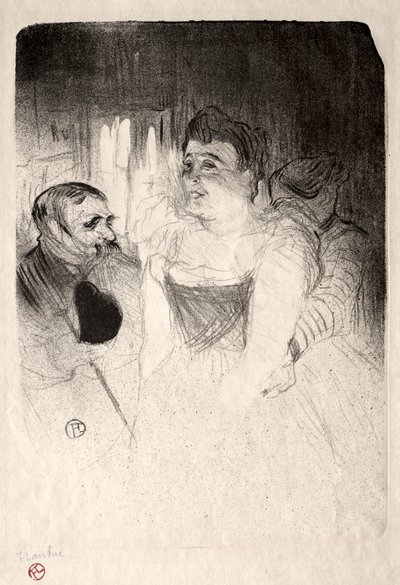 Judic in der Loge von Henri de Toulouse Lautrec