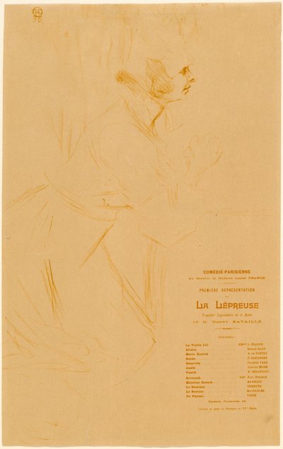Die Aussätzige von Henri de Toulouse Lautrec