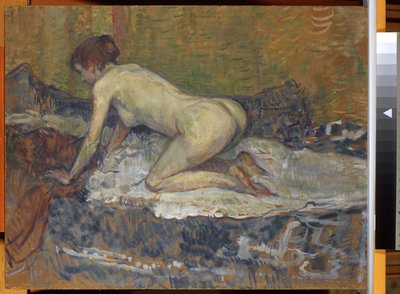 Rothaariger Akt in der Hocke von Henri de Toulouse Lautrec