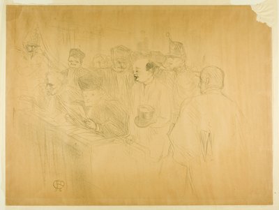 Der Arton-Prozess (dritte Tafel) von Henri de Toulouse Lautrec