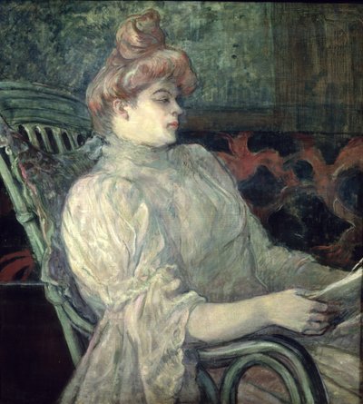 Frau beim Lesen von Henri de Toulouse Lautrec