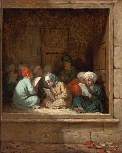 Eine türkische Schulklasse, 1870 von Henriette Browne