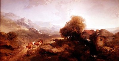 Walisische Landschaft von Henry Bright