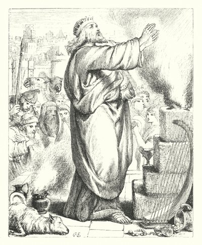 Das Opfer Davids von Henry Courtney (after) Selous