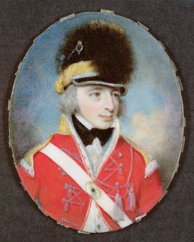 Miniatur eines unbekannten Offiziers, ca. 1797 von Henry Edridge