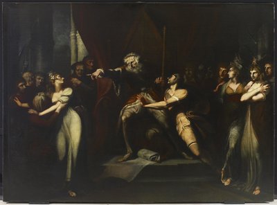 Lear verbannt Cordelia von Johann Heinrich Füssli