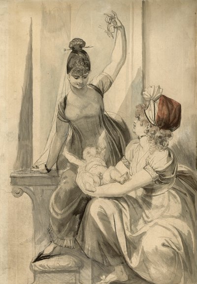 Mutter und ihre Familie auf dem Land von Henry Fuseli