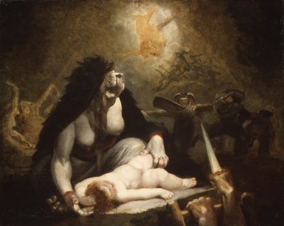 Die Nacht-Hexe besucht die Lappland-Hexen von Johann Heinrich Füssli