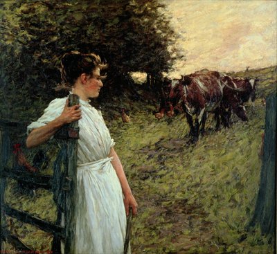 Die Tochter des Bauern von Henry Herbert La Thangue