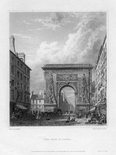 Porte Saint-Denis, Paris, Frankreich, 1820 von Henry Hobson