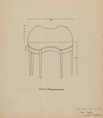 Kartentisch von Henry Meyers