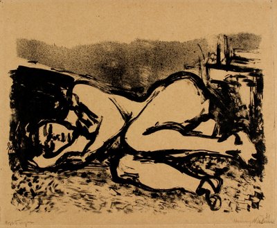 Liegendes weibliches Modell von Henry Nielsen