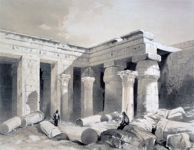 Medinet Abou, Theben, Ägypten, 19. Jahrhundert von Henry Pilleau