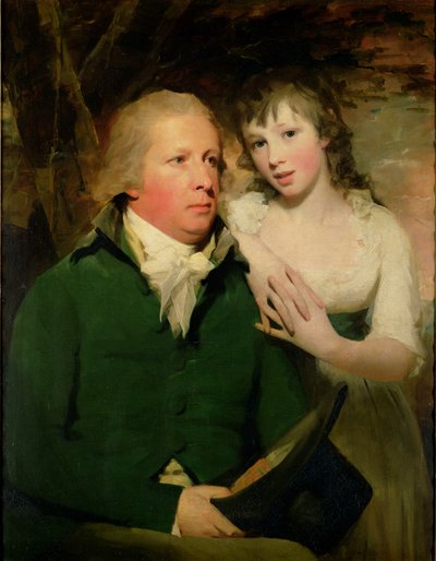 Sir Alexander Don mit seiner Tochter Elizabeth von Henry Raeburn