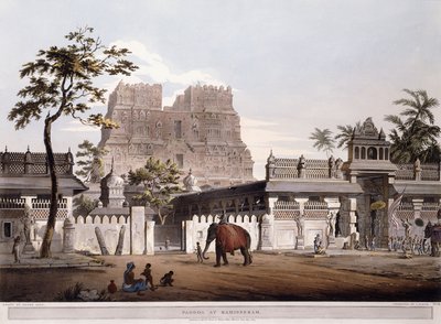 Pagode in Ramisseram, 1803 von Henry Salt