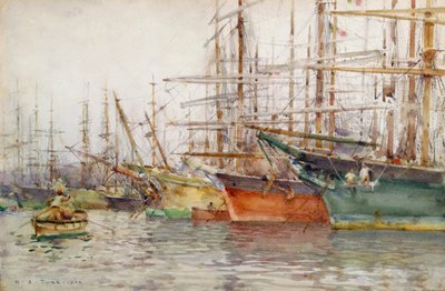 Hafen von Genua, 1904 von Henry Scott Tuke