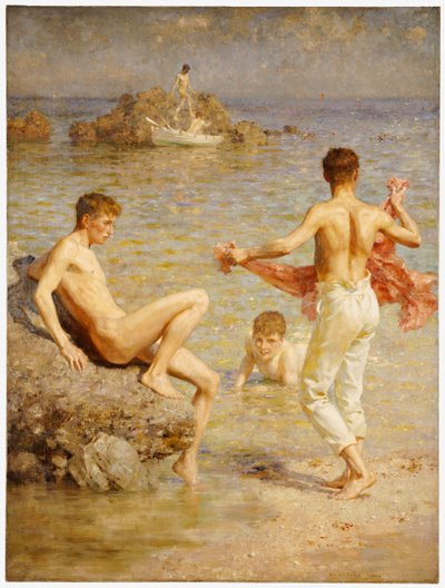 Glänzende Gewässer, 1910 von Henry Scott Tuke