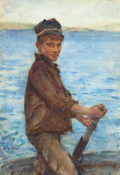 Das Boot steuern, 1909 von Henry Scott Tuke