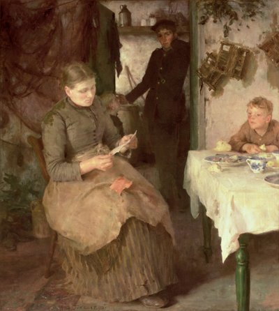 Die Botschaft, 1890 von Henry Scott Tuke
