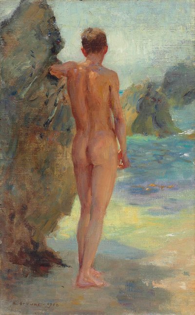 Der Badende, 1912 von Henry Scott Tuke