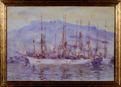Drei Meister, Falmouth, 1904 von Henry Scott Tuke