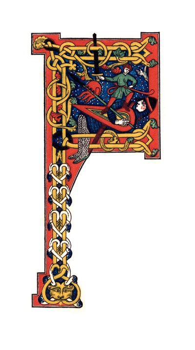 Initialbuchstabe F, 12. Jahrhundert, 1843 von Henry Shaw