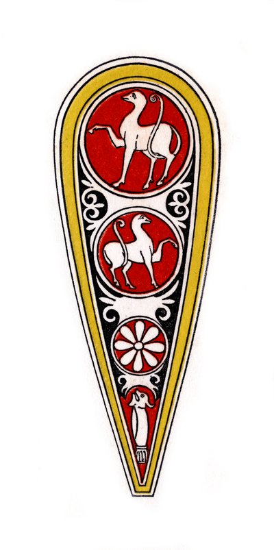 Schild, 12. Jahrhundert, 1843 von Henry Shaw