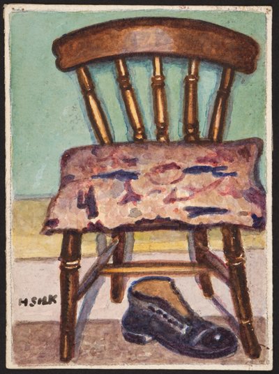 Küchenstuhl und Stiefel, ca. 1930 von Henry Silk