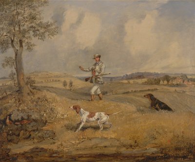 Rebhuhnjagd, ca. 1825 von Henry Thomas Alken