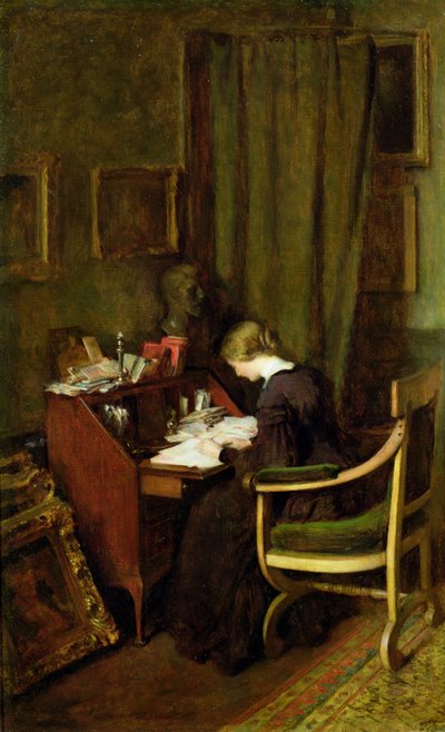 An ihrem Schreibtisch von Henry Thomas Schafer